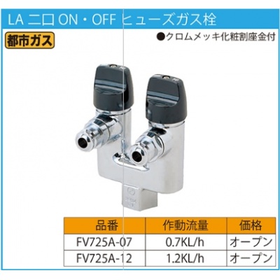 露出型ヒューズガス栓 | 藤井合金製作所 ガスコックの専門店